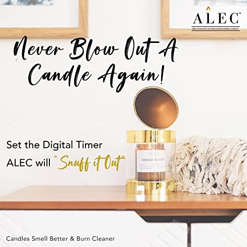 ALEC Clear Hurricane Candle Holder with Rechargeable Timer