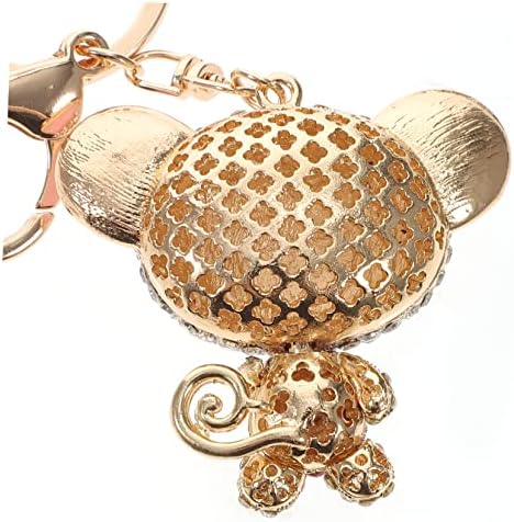 Operitacx 2pcs Monkey Keychain Metal Key Ring