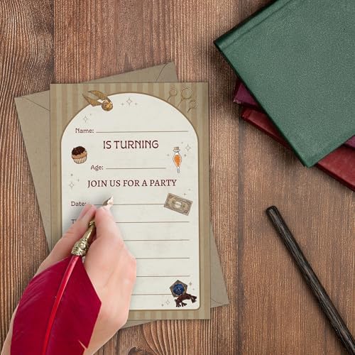 CONQUEST Harry Potter Magical Birthday Invite Envelope Set