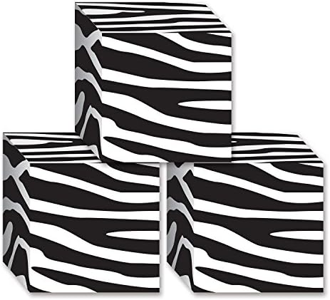 Beistle Zebra Print Favor Boxes Set of 3