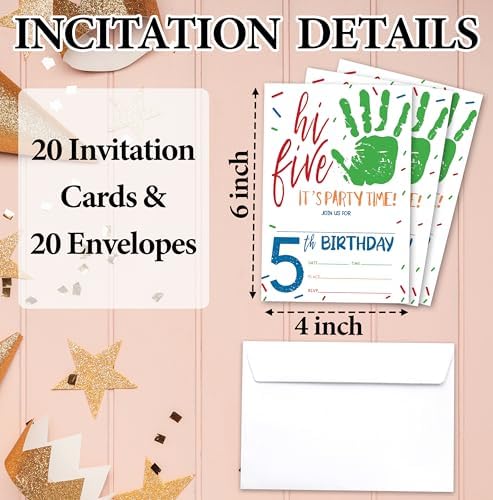 Hi Five Birthday Invitations For Kids - 06