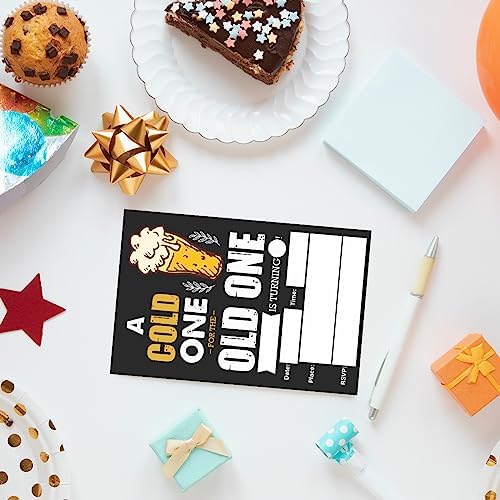 EUDOSI Cheers Birthday Party Invitations Fill-In Set of 20 with Envelopes