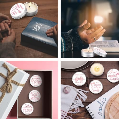 36 Bible Verse Scented Candle Tins with Lids