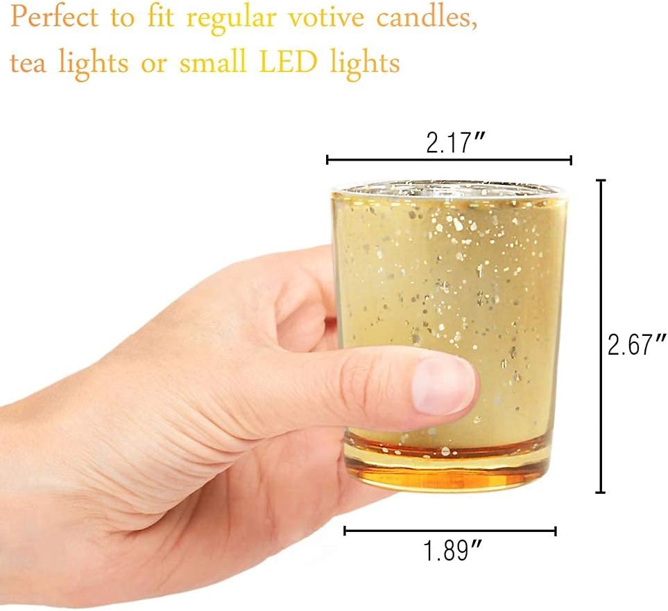 Volens Gold Votive Candle Holders 72pcs Set