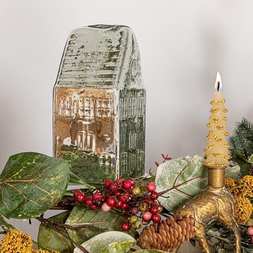 Creative Co Op Mercury Glass House Silver