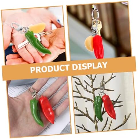 GALPADA Chili Keychain for Car Keys and Bag Hanging