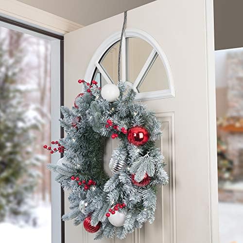 Haute Decor Pewter Holly Wreath Hanger