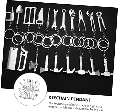 20pcs Creative Tool Keychain Pendants for Bags and Cars