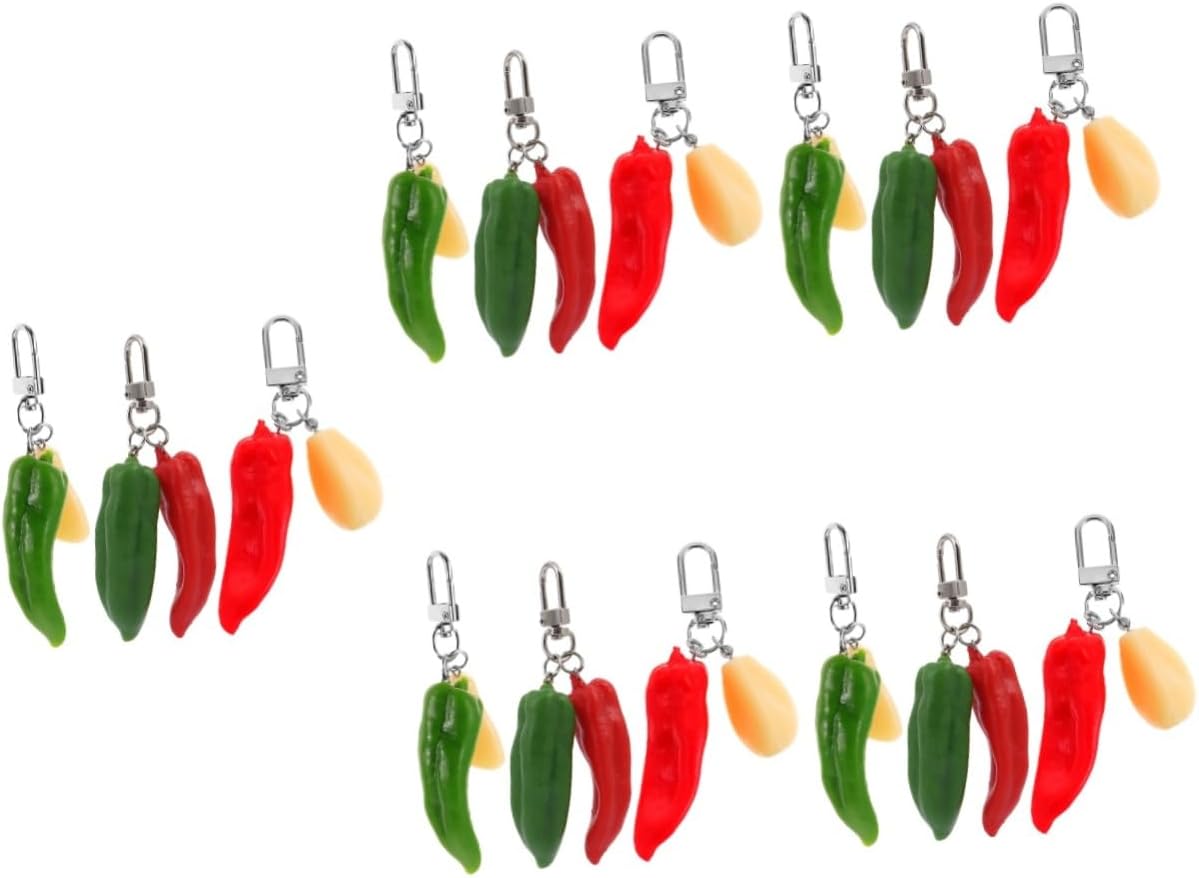 Chili Keychain Key Ring for Car Keys Fashion Decor