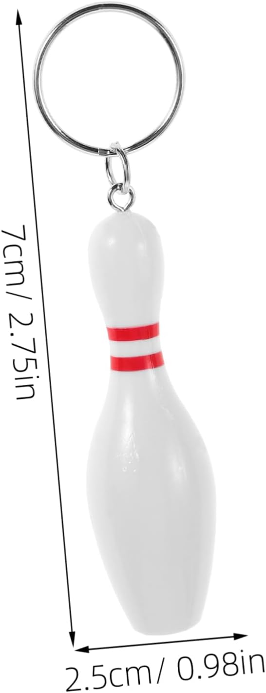 Jojofuny 27pcs Bowling Keychains Stylish Car Key Holder