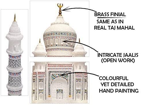 StonKraft 9 Inch Taj Mahal Marble Replica Model