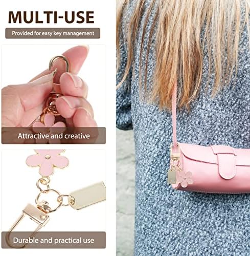 15 Pcs Flower Keychain Decorations for Women