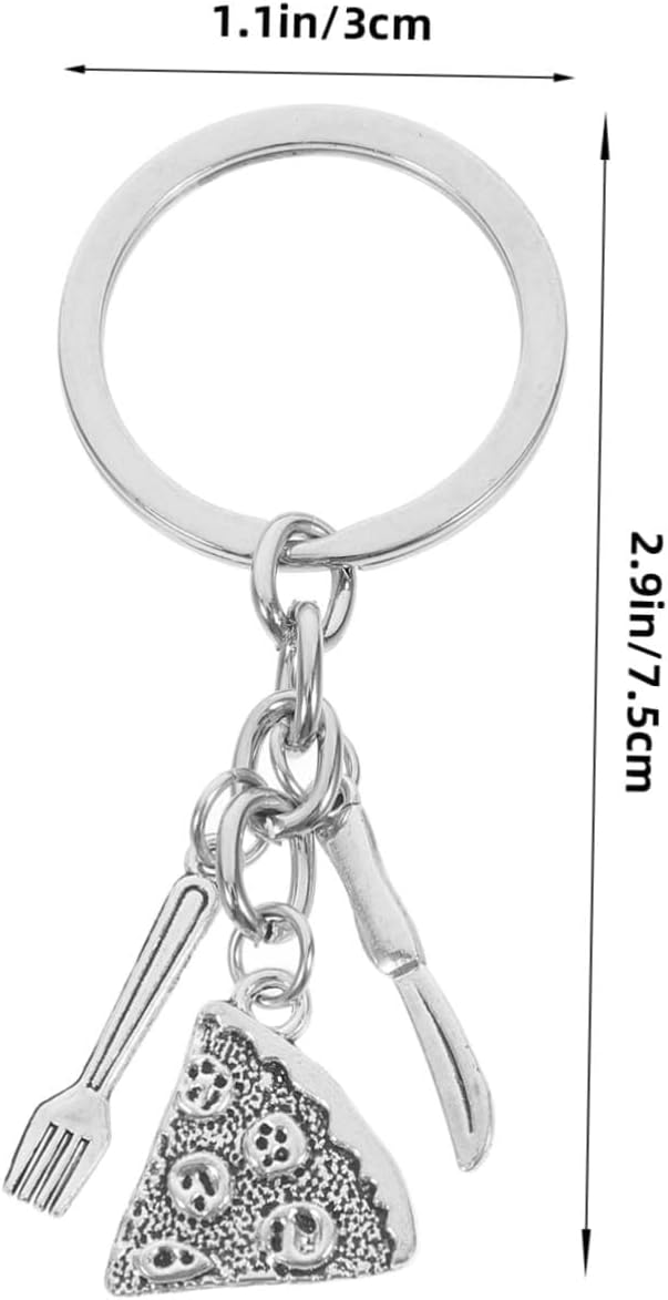 Stylish Pizza Keychain for Women and Backpack Decor