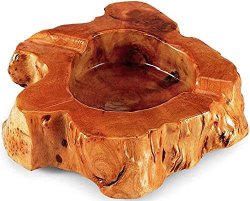 Wooden Cigar Ashtray with Random Shape and 2 Slots