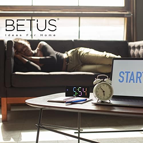 Betus Digital Alarm Clock with RGB Display