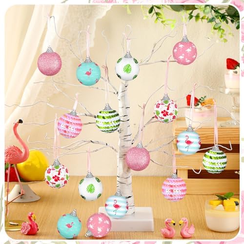 Zeyune 16 Pcs Tropical Hanging Ornaments