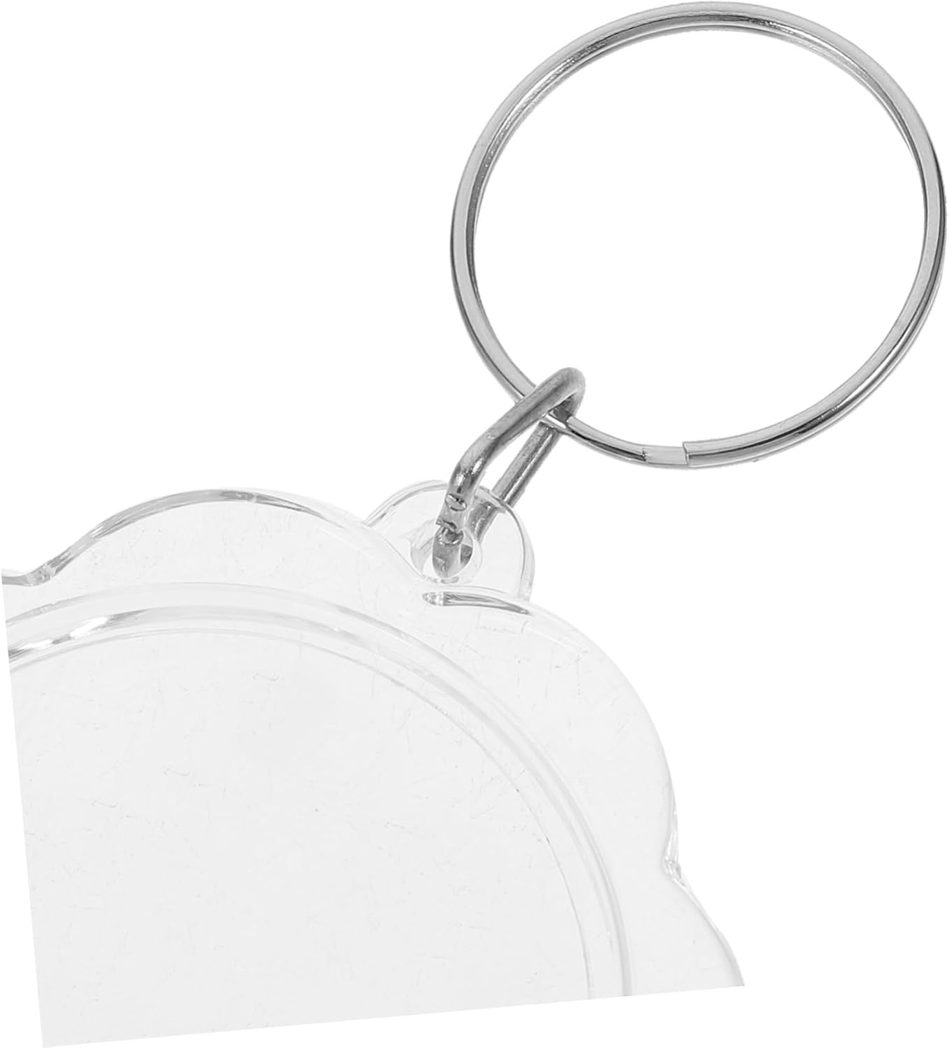 100pcs Flower Keychains Photo Frame Keyrings for Events