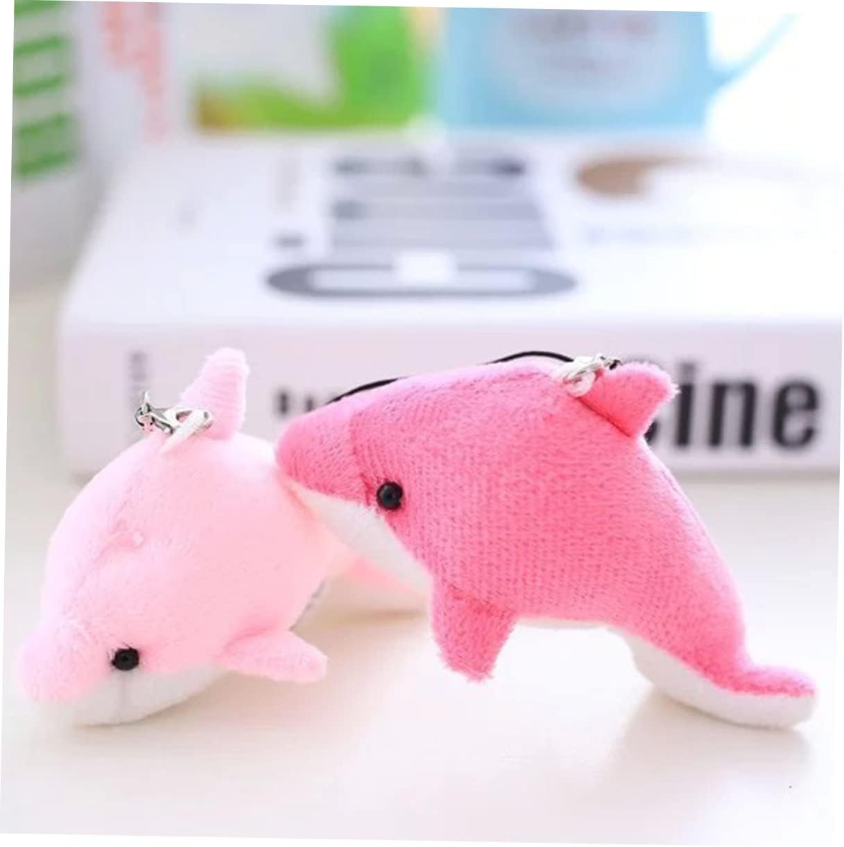 SOIMISS 25pcs Plush Keychain Mini Backpack Set