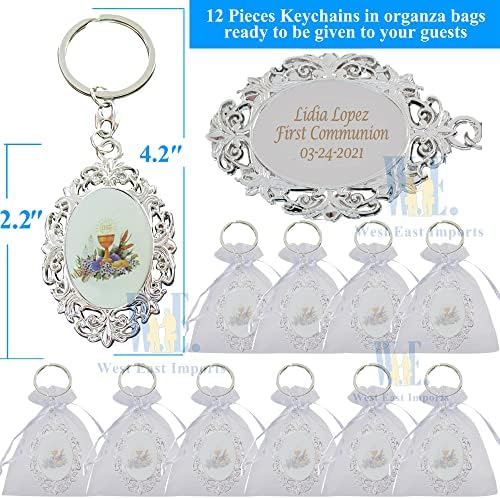 WE Personalized First Communion Keychain Favor 12 PCS 1