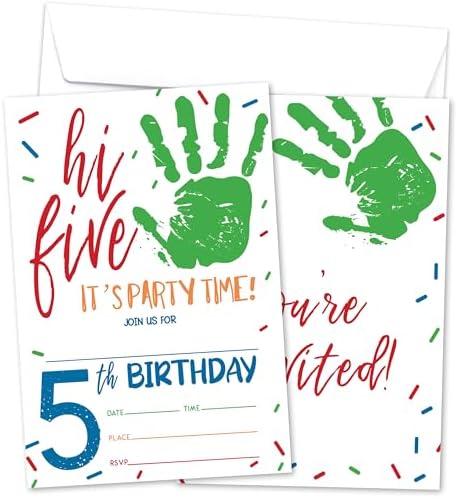 Hi Five Birthday Invitations For Kids - 06