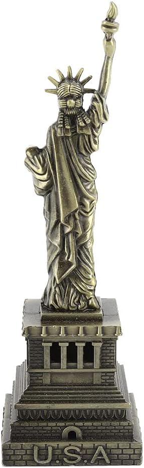 Jerliflyer Mini Statue of Liberty Metal Statue Desk Decoration
