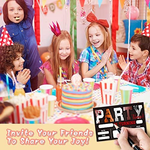 DETIHO 4x6 Sports Birthday Party Invitations 20 Sets