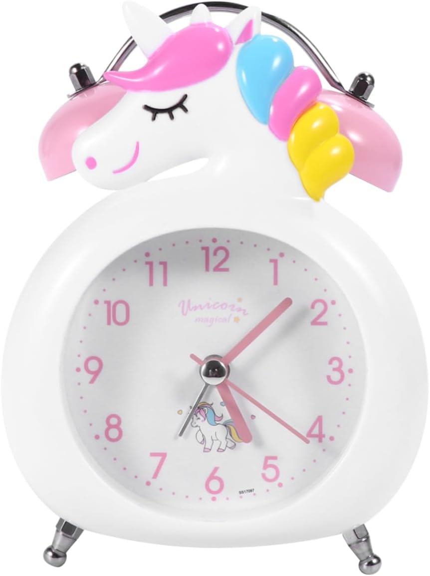 Cute Unicorn Alarm Clock with Night Light for Home