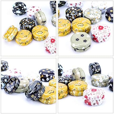 Rolin Roly 12Pcs Mini Aluminum Candle Travel Tins with Lids
