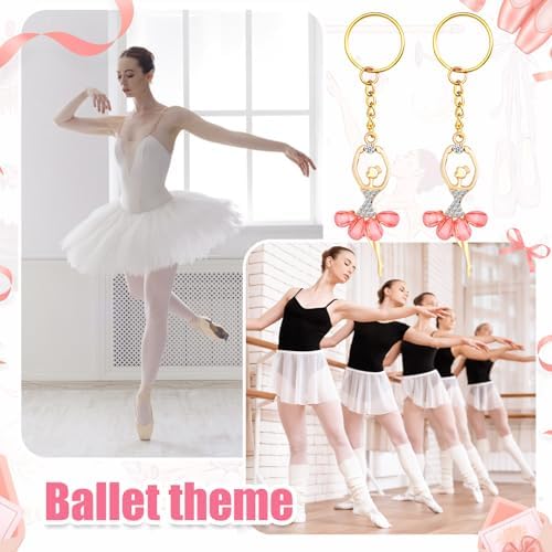 30 Sets Birthday Party Favors Ballerina Keychain Pack