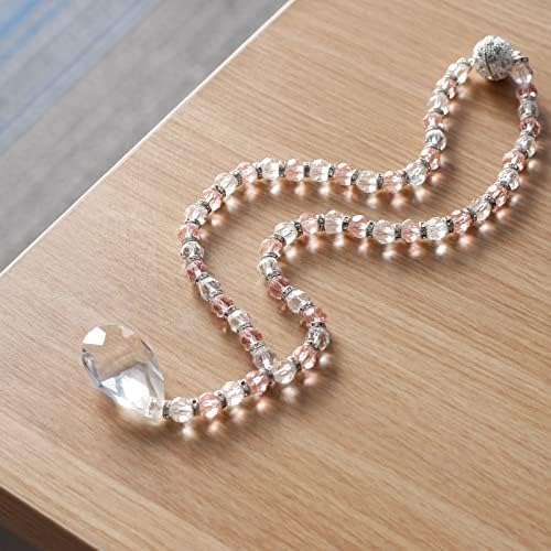 SUQ I OME Pink Crystal Beaded Curtain Tieback