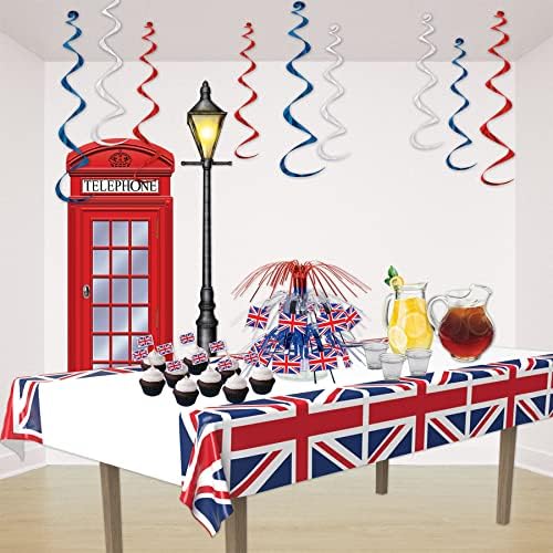 Beistle 2-Pack Union Jack Rectangular Tablecovers