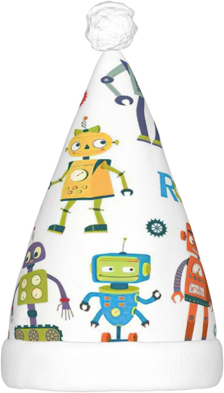 Cute Cartoon Robot Christmas Hat Unisex Beanie