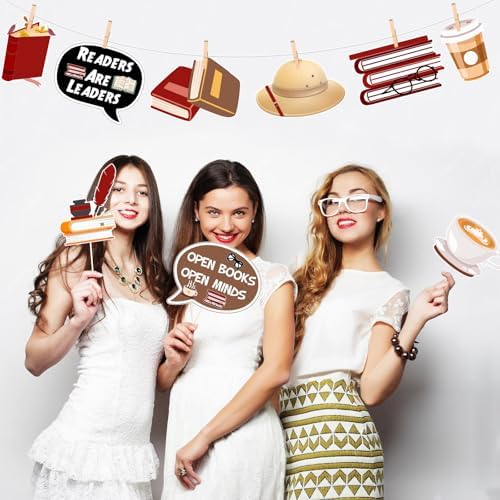 Sursurprise Book Club Photo Props Set of 24