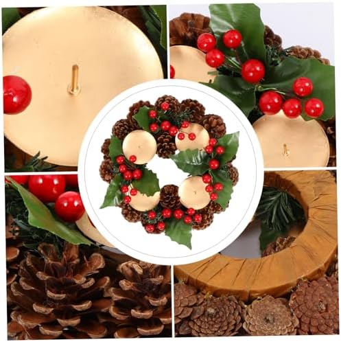 Zerodeko Christmas Wreath Candle Holder