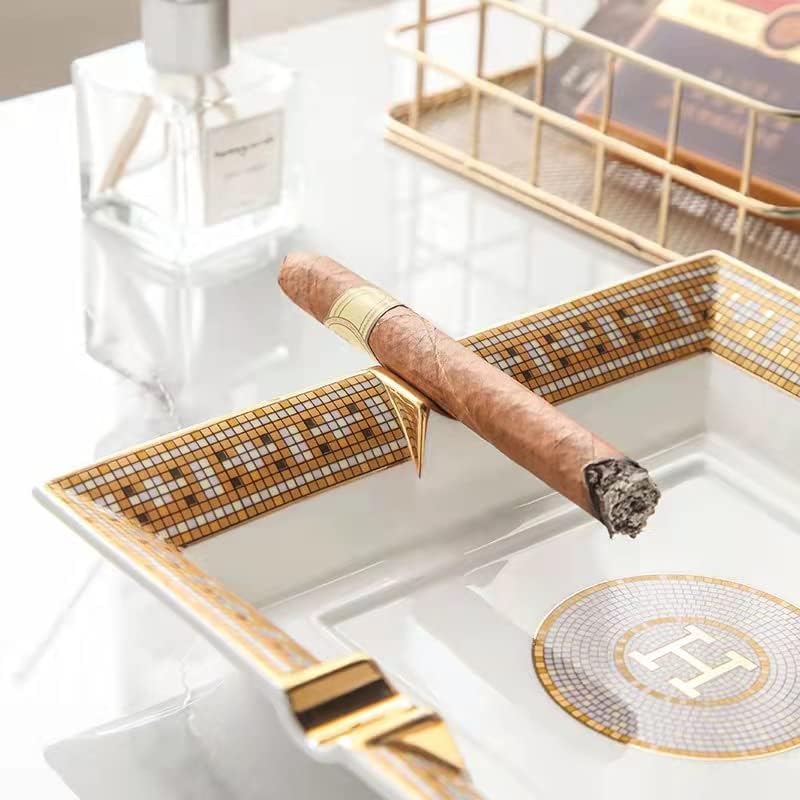 Cigar Ashtray for Indoor or Outdoor Use White 787787in