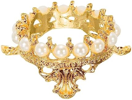 MECCANIXITY Gold Tone Crystal Ball Display Holder