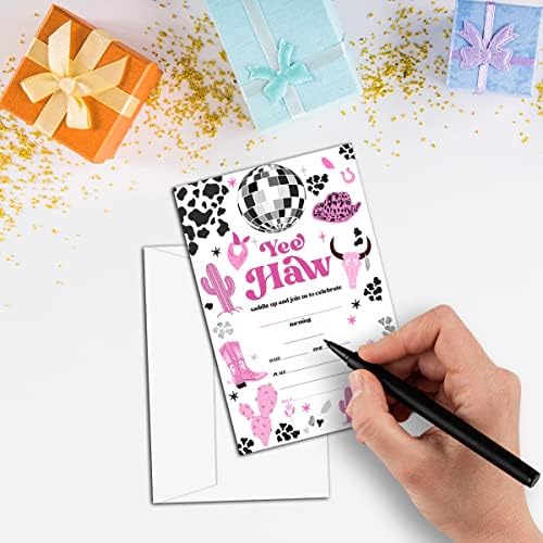 NYCTUG Cowgirl Birthday Party Invitation Cards