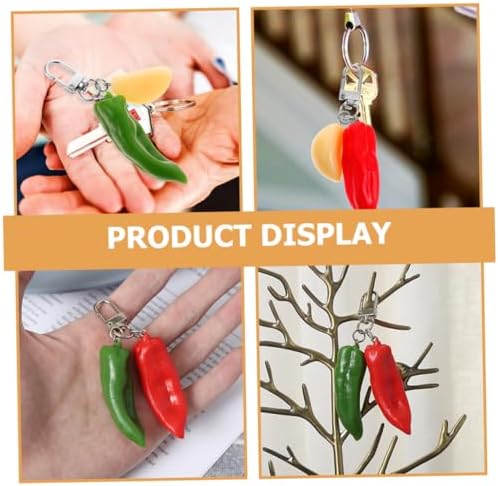 Chili Keychain Key Ring for Car Keys Fashion Decor