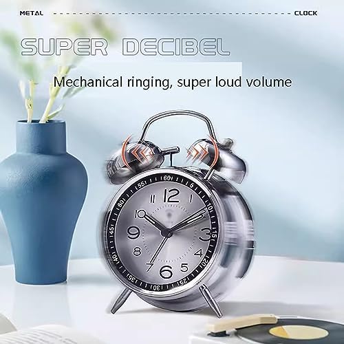Digital Alarm Clock with Double Bell and Backlight