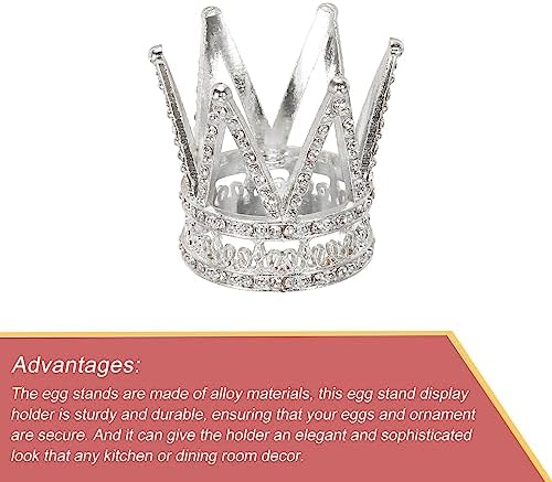 MECCANIXITY Crystal Ball Display Stand 16 Inch Silver