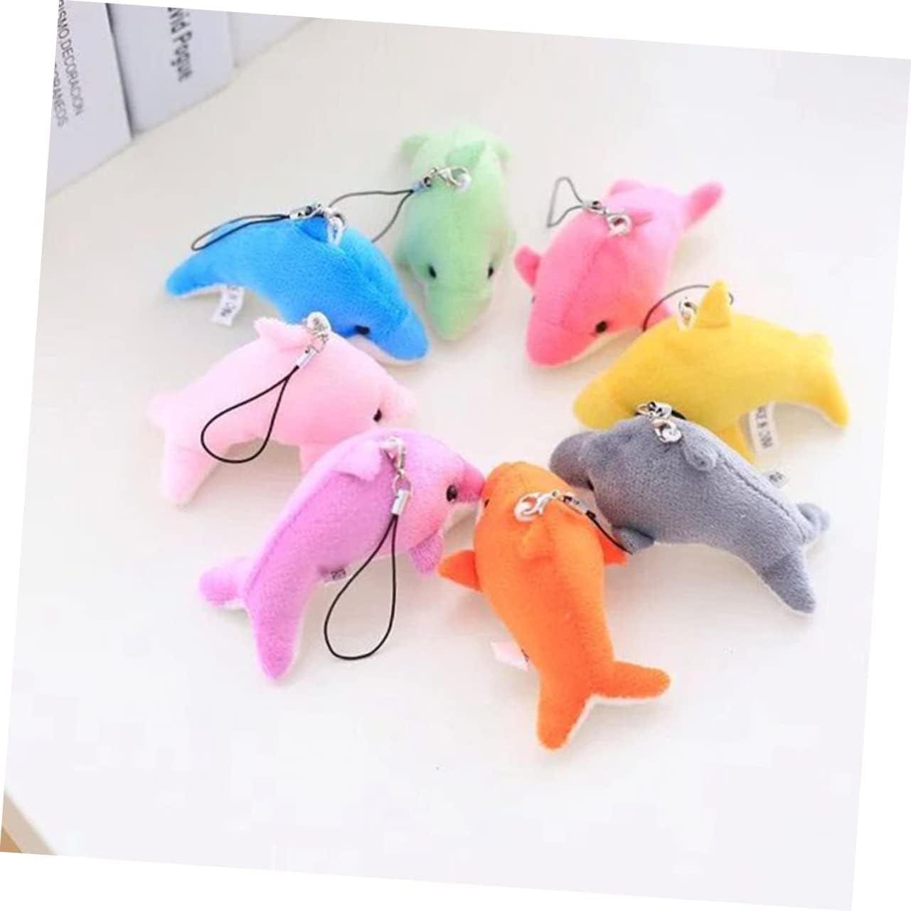 SOIMISS 25pcs Plush Keychain Mini Backpack Set