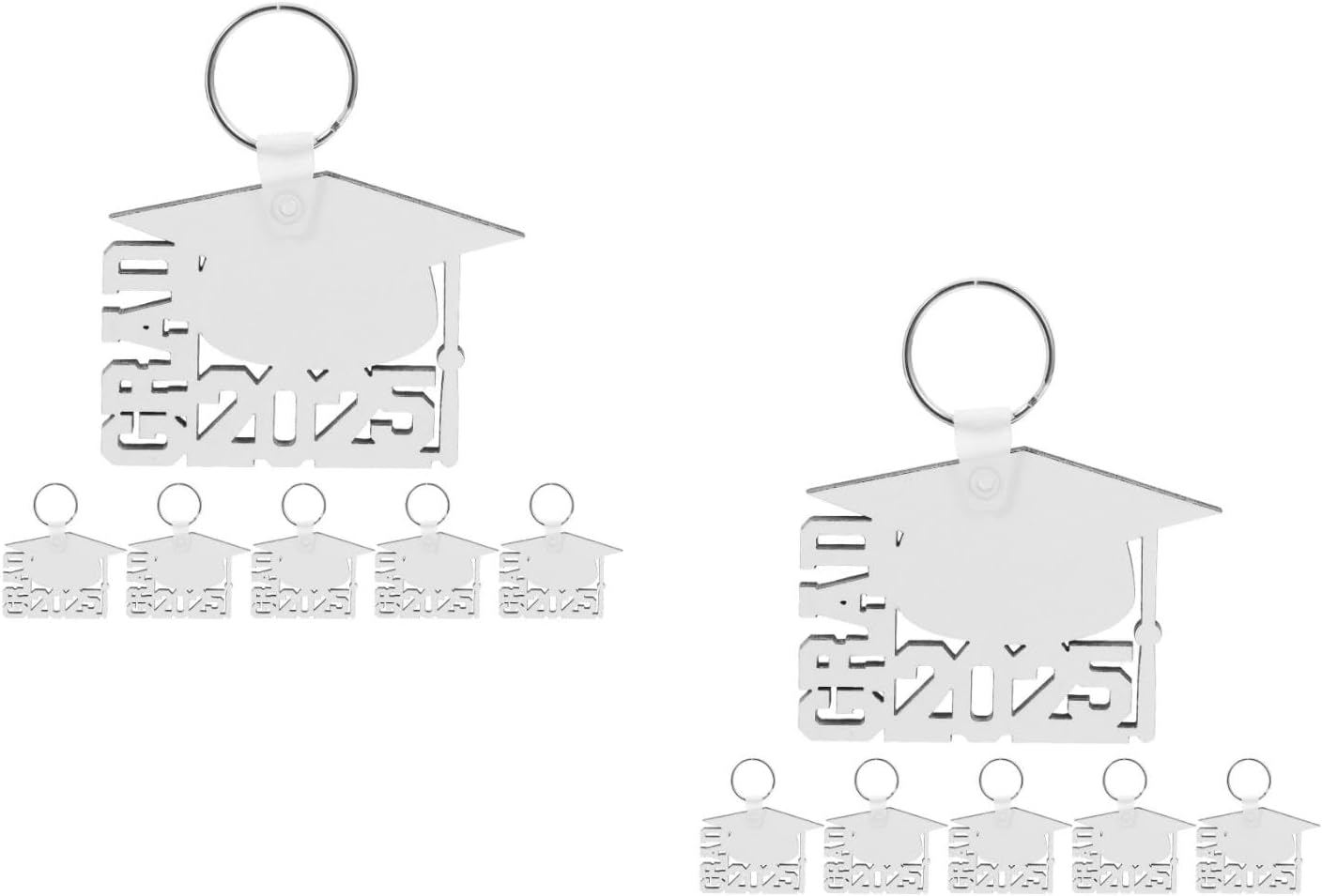 LOGOFUN 12PCS Graduation Keychains 2025 Customizable