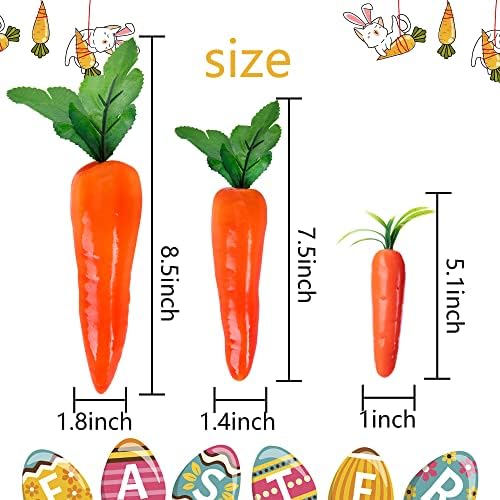 Wehhbtye 10PCS Artificial Carrots for Easter Decor