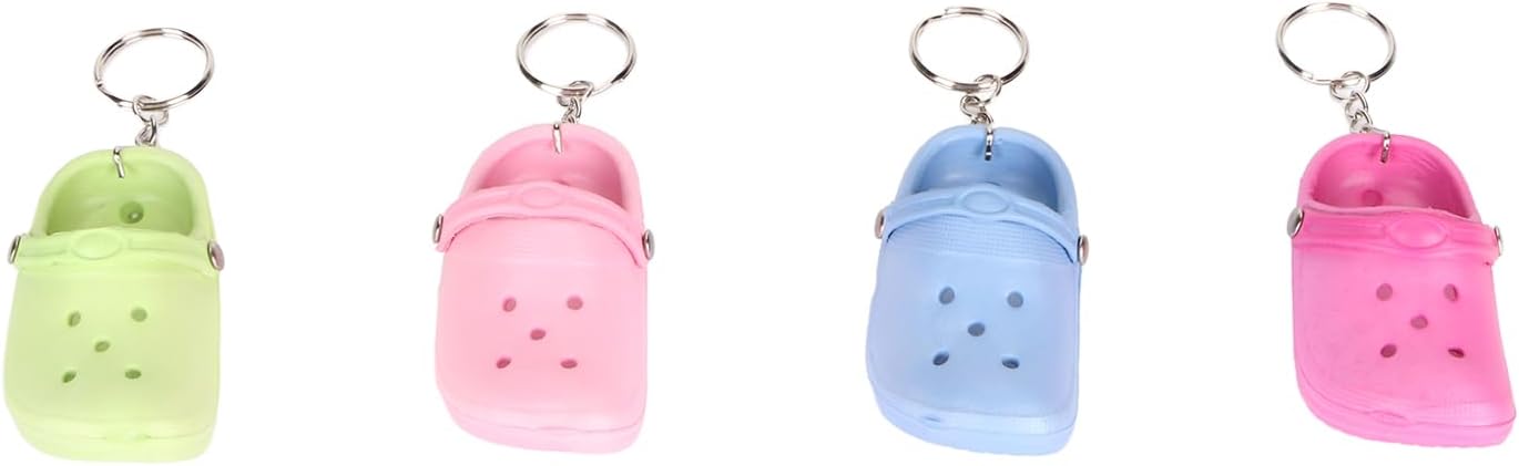 Silicone Slipper Key Chains 20pcs Pack Cute Decor