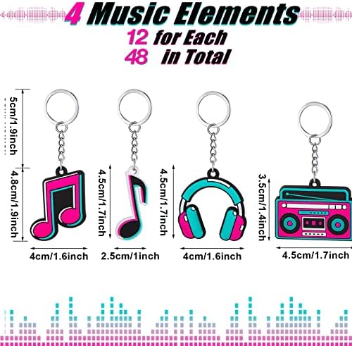 Fumete Music Keychain Back to School Party Favor