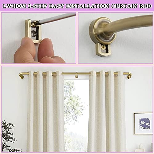 Antique Bronze Disc Curtain Rods 28-48 Inches