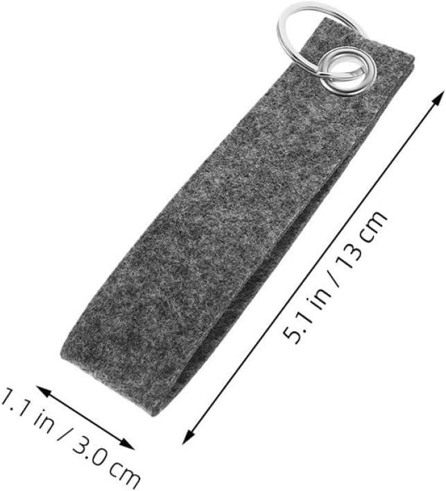 100Pcs Durable Felt Keychain Blanks for DIY Projects