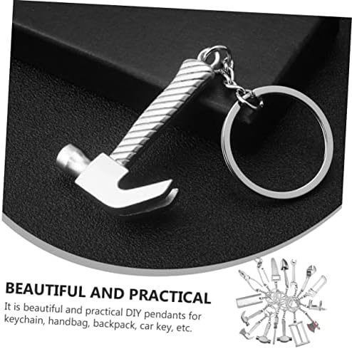 20Pcs Creative Tool Keychain DIY Decor Set