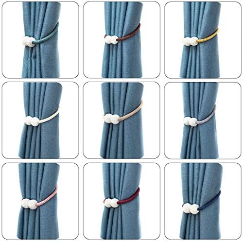Melaluxe 6 Pack Magnetic Curtain Tiebacks Pink