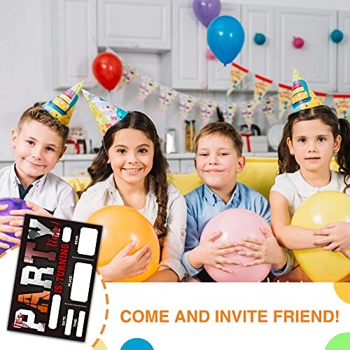 DETIHO 4x6 Sports Birthday Party Invitations 20 Sets